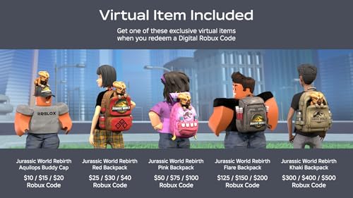 Roblox Digital Gift Card - 2,500 Robux + Exclusive Virtual Item + Digital Code