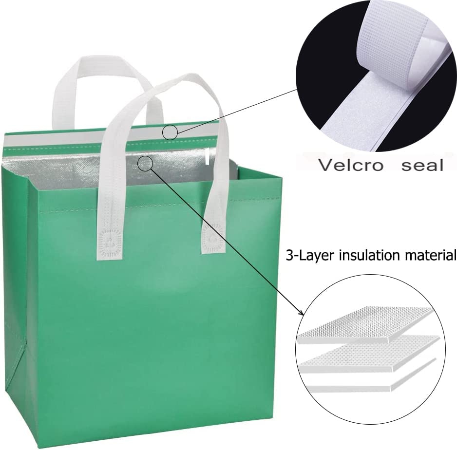 Insulated Restaurant Takeaway Bags for Cold or Hot Food Delivery during Picnic Party
| Insulated Cold or Hot Food Deliv